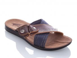 Шлепанцы мужские (40-44) DeMur-M-120-brown