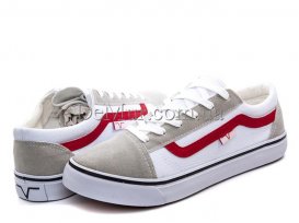 Кеды подростковые весна-осень (36-41) Violeta-44-25-white-red