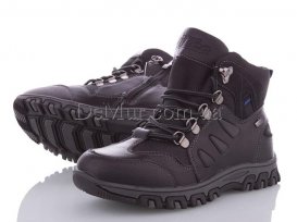 Ботинки детские для мальчиков весна-осень (32-37) Apawwa-P-353-black
