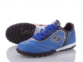 Бутсы детские (30-35) DeMur-B-180-3-blue-black (12$)