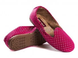 Балетки детские для девочек весна-осень (30-35) DeMur-GPeas-fuchsia