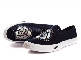 Слипоны женские весна-осень (36-40) DeMur-W-2850-1-rose-blue