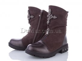 Сапоги детские для девочек зимние (33-38) Lilin-LR-9911-4A
