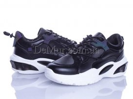 Кроссовки женские весна-осень (36-41) Violeta-81-23-black