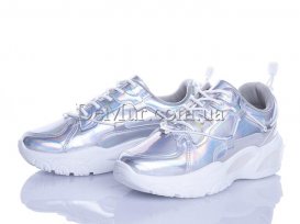 Кроссовки женские весна-осень (36-41) Violeta-81-23-silver