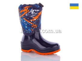 Сапоги детские резиновые для непогоды (26-36) DeMur-BSDS-mashnka-oranj