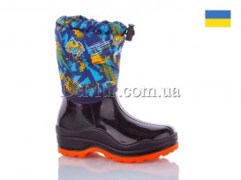 Сапоги детские резиновые для непогоды (26-36) DeMur-BSDS-mashnka-yeelow