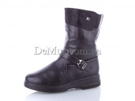 Ботинки женские зимние (37-42) Minghong-1913-black