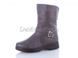 Ботинки женские зимние (37-42) Minghong-1919-grey
