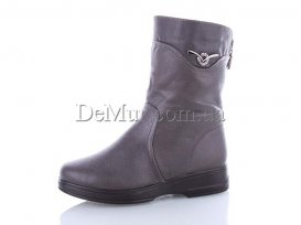 Ботинки женские зимние (37-42) Minghong-1921-grey