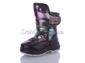 Дутики детские для девочек (23-28) Ashiguli-227B-black