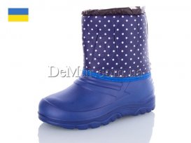 Сапоги детские комбинированные ЭВА для непогоды (28-36) Dago-Паяс-СД-горох