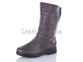Ботинки женские зимние (37-42) Minghong-1903-grey