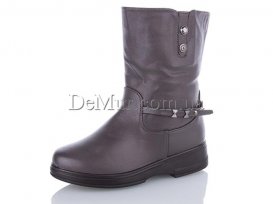 Ботинки женские зимние (37-42) Minghong-1923-grey