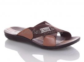 Шлепанцы мужские (40-45) DeMur-MD-brown