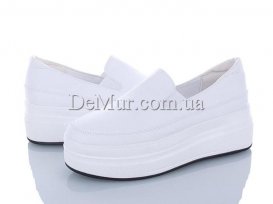 Слипоны женские весна-осень (36-41) Ailaifa-1102-2-пена