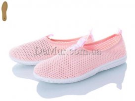 Мокасины женские весна-осень (36-41) DeMur-7221-pink