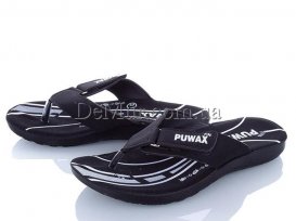 Шлепанцы подростковые (36-39) DeMur-A-6101-black