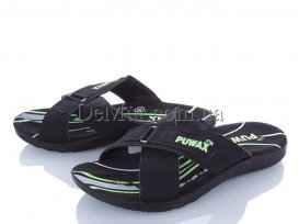 Шлепанцы подростковые (36-39) DeMur-A-6103-green