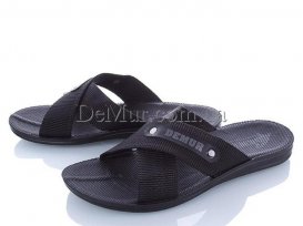 Шлепанцы мужские (40-45) DeMur-M-3001-black
