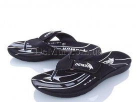 Шлепанцы мужские (40-45) DeMur-M-6101-black