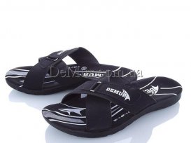 Шлепанцы мужские (40-45) DeMur-M-6103-black