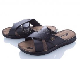 Шлепанцы мужские (40-45) DeMur-M-6109-black