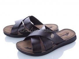 Шлепанцы мужские (40-45) DeMur-M-6109-brown