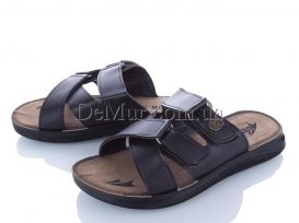 Шлепанцы мужские (40-45) DeMur-M-6112-black
