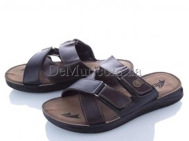 Шлепанцы мужские (40-45) DeMur-M-6112-brown