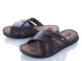 Шлепанцы мужские (40-45) DeMur-M-6117-black