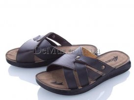 Шлепанцы мужские (40-45) DeMur-M-6117-brown