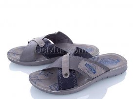 Шлепанцы мужские (40-44) DeMur-M-6134-grey
