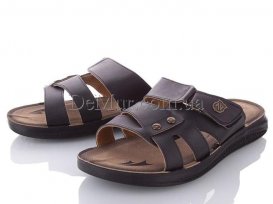 Шлепанцы мужкие (41-45) DeMur-M-6115-1-black