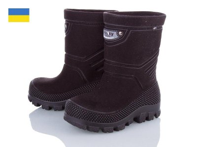 Сапоги детские для мальчиков зима Lenase (31-36) Хаски мат черный (31-36) (зима)