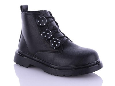 Ботинки для девочек Buddy Sheep (31-36) 1A black (деми)