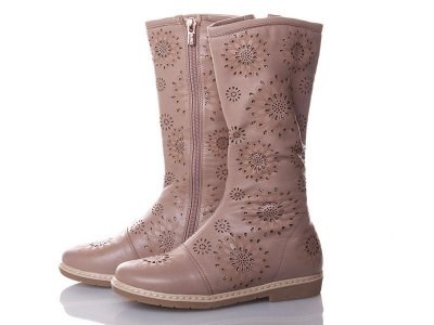 Сапоги детские для девочек Style baby-Clibee (33-38) NA27 beige (деми)