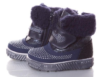 Ботинки детские зимние для девочек BBT (22-27) H1518-2 (зима)