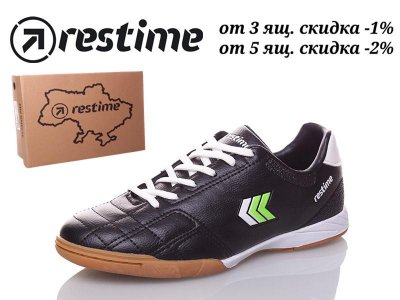 Кеды подростковые Restime (37-41) DWB19888 black-white-lime (деми)
