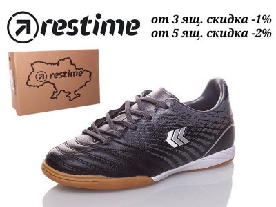 Кеды подростковые Restime (37-41) DWO18093 black-grey-silver (деми)