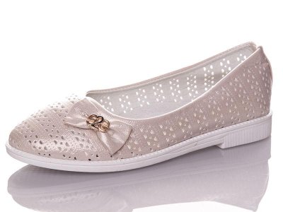 Балетки детские Yalike (32-37) 63-11 beige (лето)