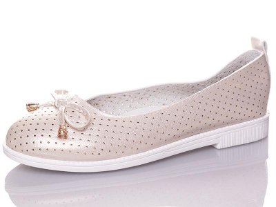 Балетки детские Yalike (32-37) 63-14 beige (лето)
