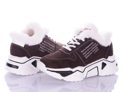 Кроссовки женские зима Violeta (36-40) 120-23 brown (зима)