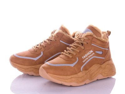 Кроссовки женские зима Violeta (36-41) 177-1 camel (зима)