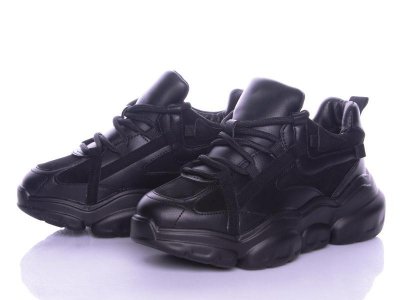 Кроссовки женские зима Violeta (36-41) 166-51 black (зима)
