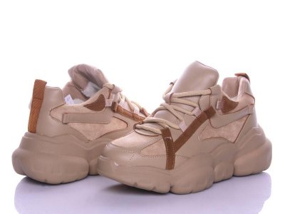 Кроссовки женские зима Violeta (36-41) 166-51 khaki (зима)