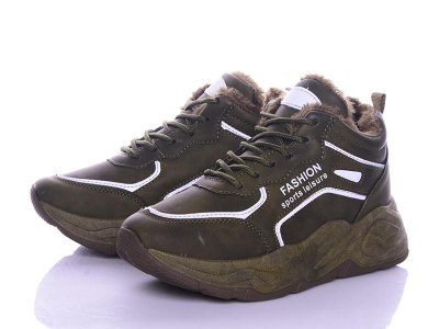 Кроссовки женские зима Violeta (36-41) 177-1 a.green (зима)