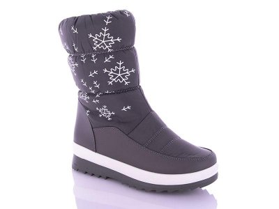 Дутики женские Lion (36-41) A786-10 grey (зима)