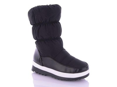 Дутики женские Lion (36-41) A786-9 black (зима)