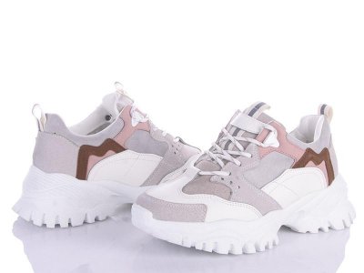 Кроссовки женские зима Violeta (36-41) 166-54 beige (зима)